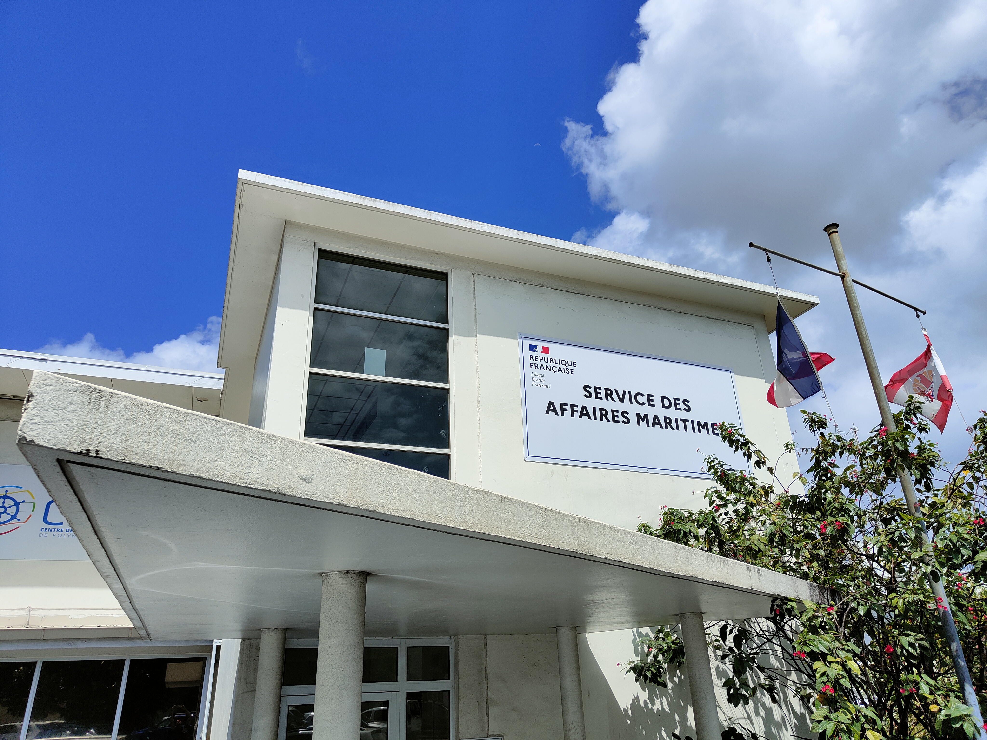 Façade du bâtiment du service d'État des affaires maritimes