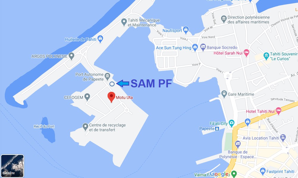 Plan MOTU UTA - PAPEETE - TAHITI